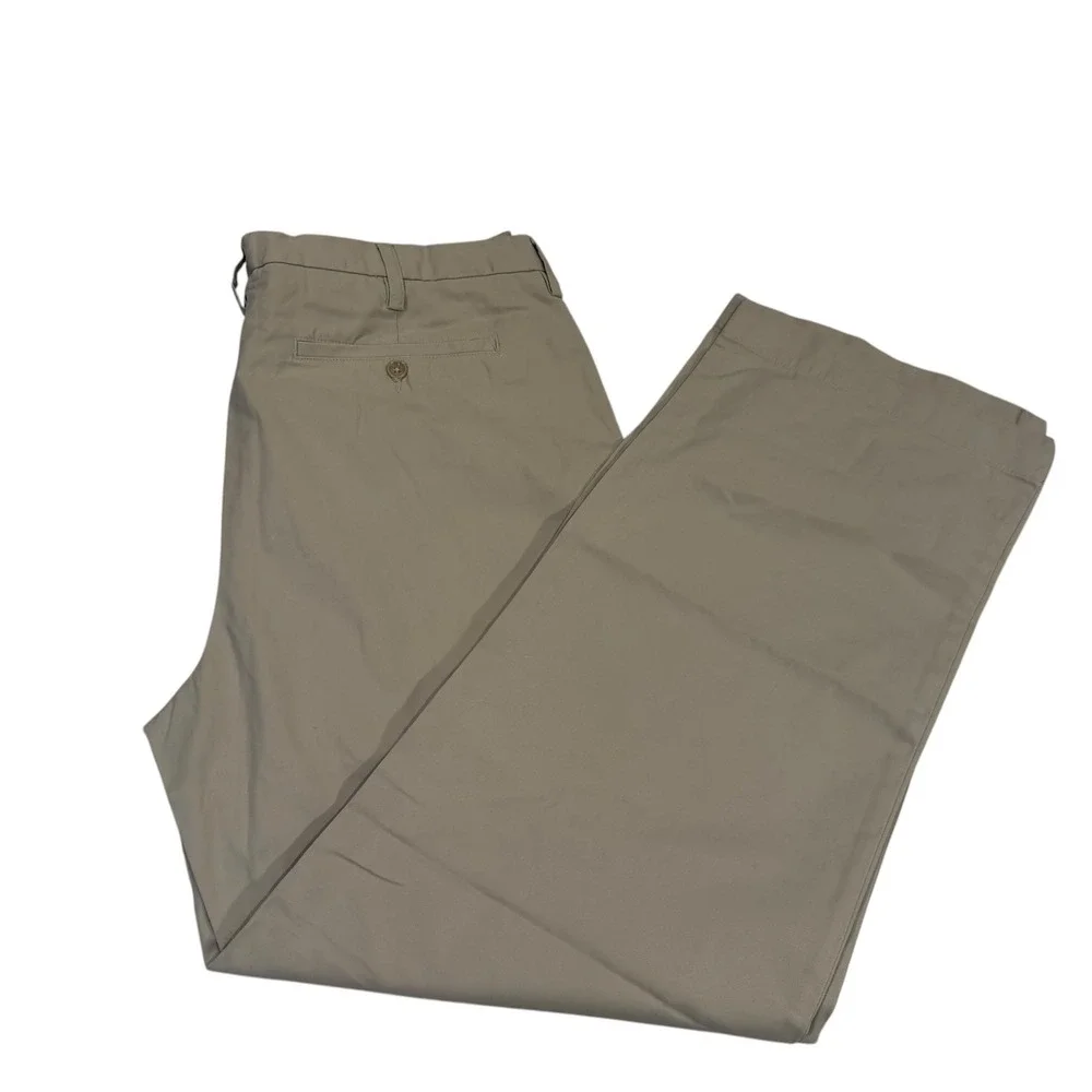 Banana Republic Dawson Chino Pants Mens 38x32 Relaxed Fit Khaki Cotton Ivory